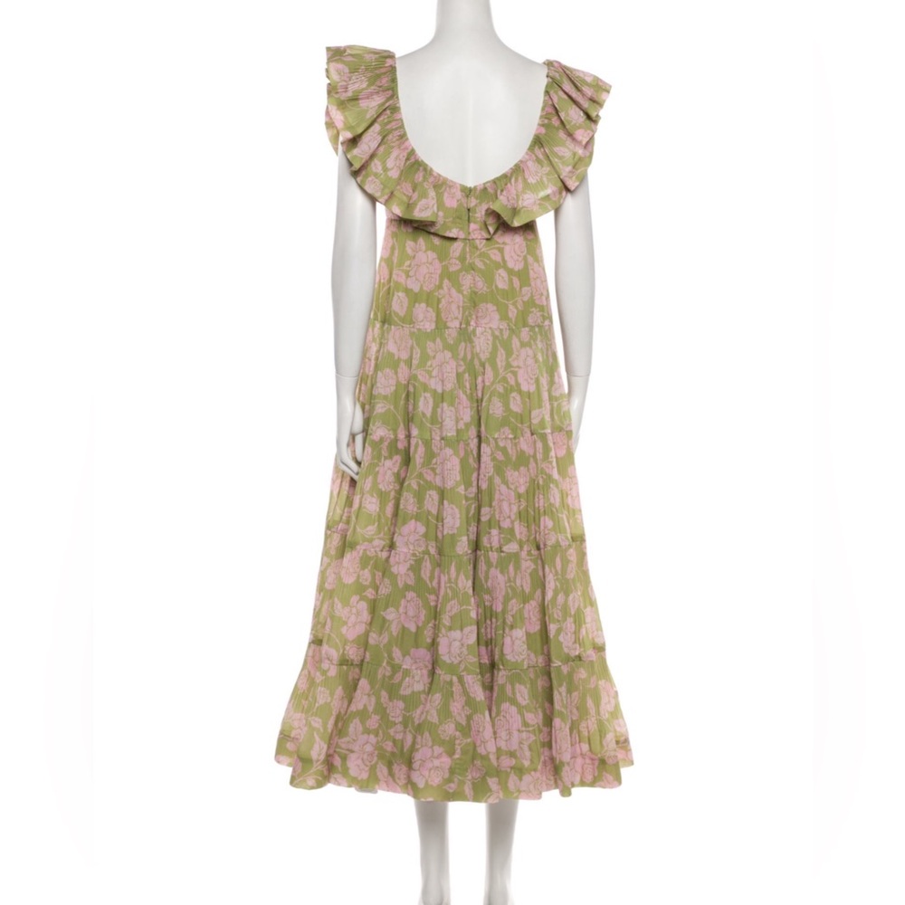 NWOT Zimmermann Lovestruck Pleated Ruffle Maxi Gown - Picture 5 of 8